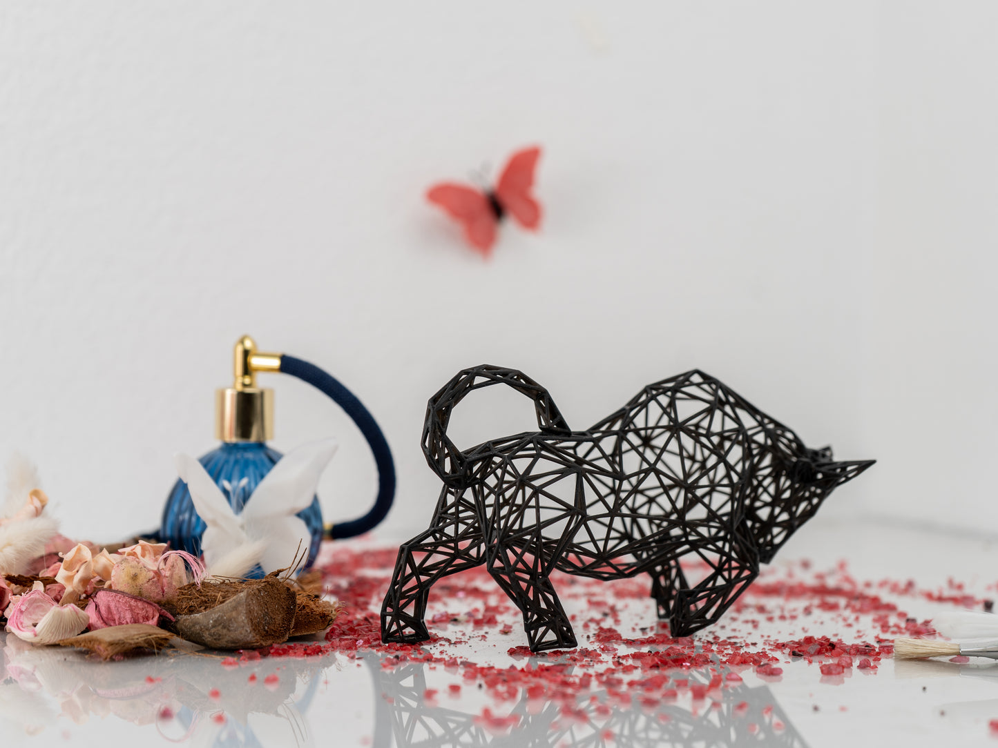 Bull Decor Sculpture