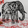 Majestic Elephant Wire Sculpture