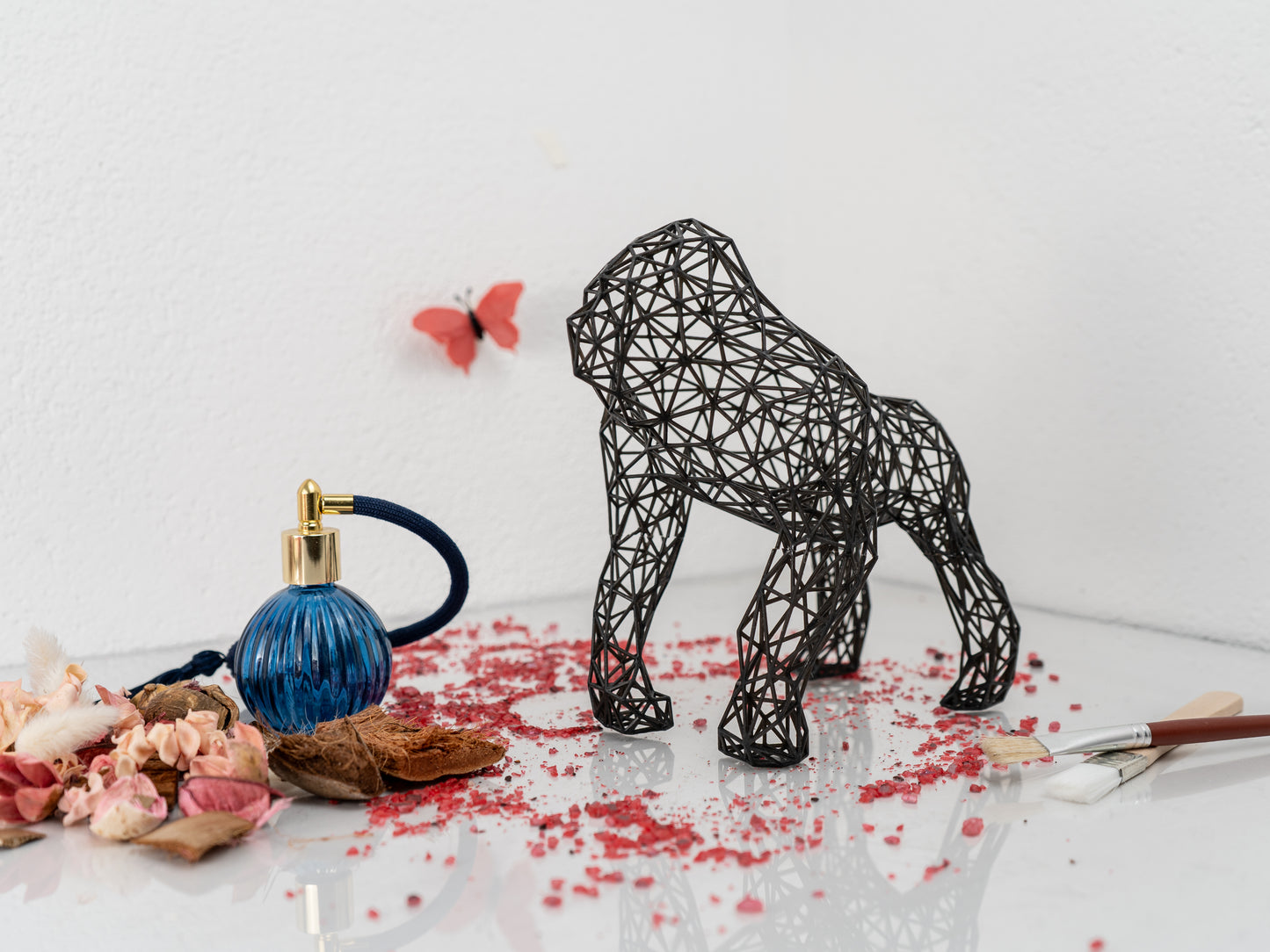 Gorilla Sculpture - Durable Resin Artwork