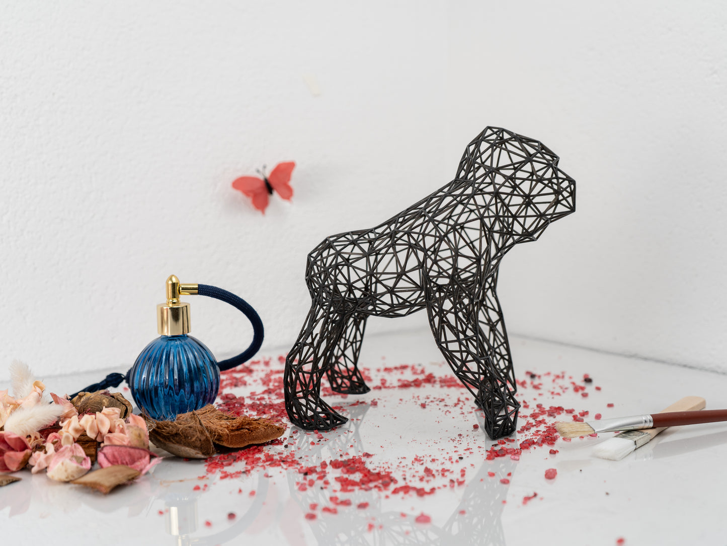 Gorilla Sculpture - Durable Resin Artwork