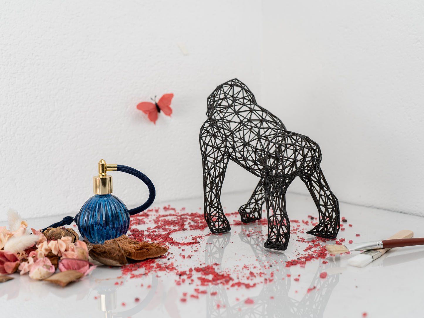 Gorilla Sculpture - Durable Resin Artwork