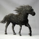 Cheval noir adulte