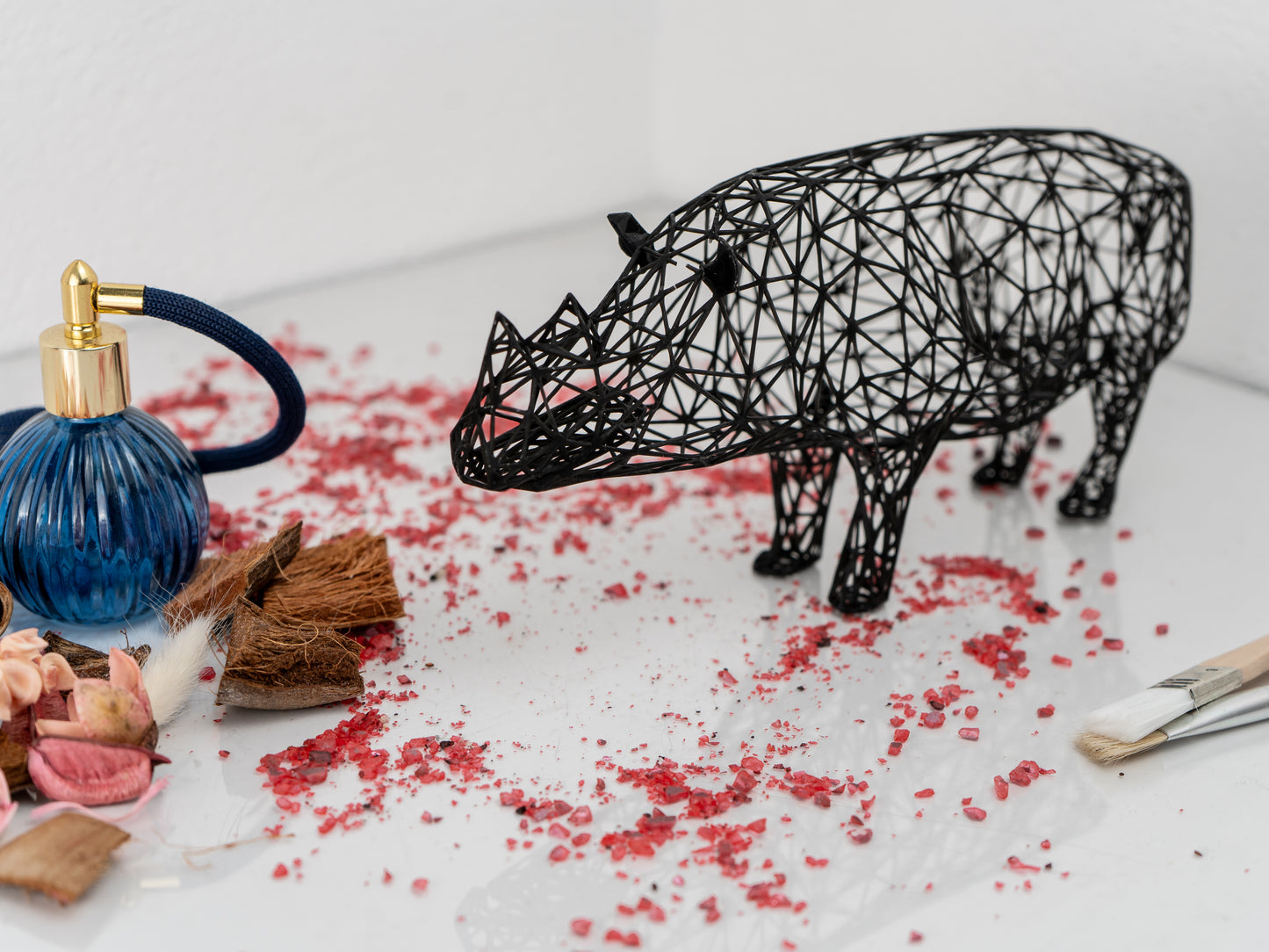 Modern Rhino Sculpture
