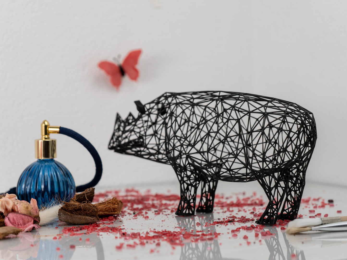 Modern Rhino Sculpture