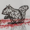 Enchanting Squirrel Wire Decor Sculpture