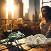 Chameleon Sculpture - Unique 3D Grid Design