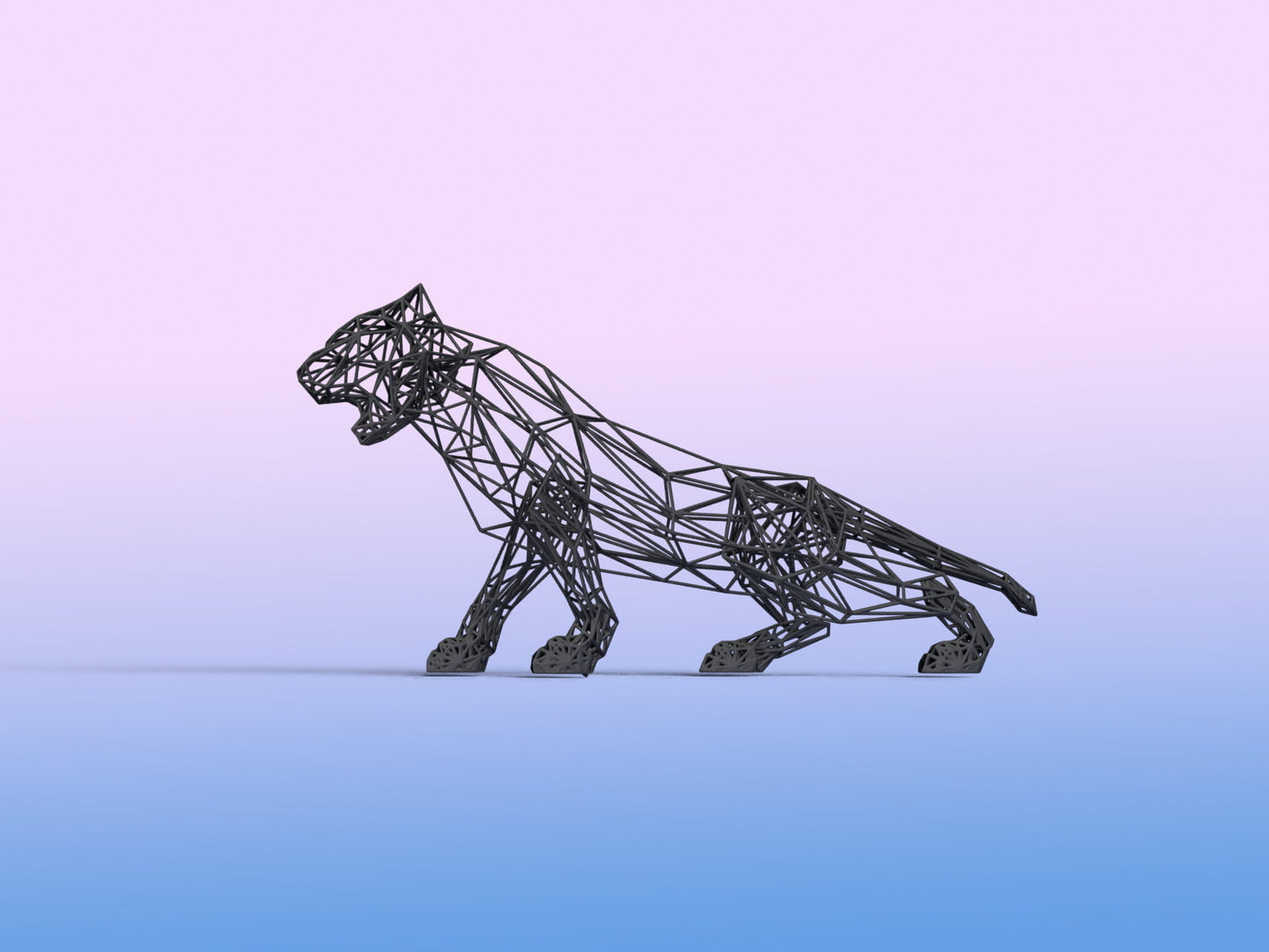 High-Precision Jaguar Sculpture