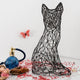 Sculpture de renard moderne 