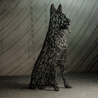 German Shephard Sculpture