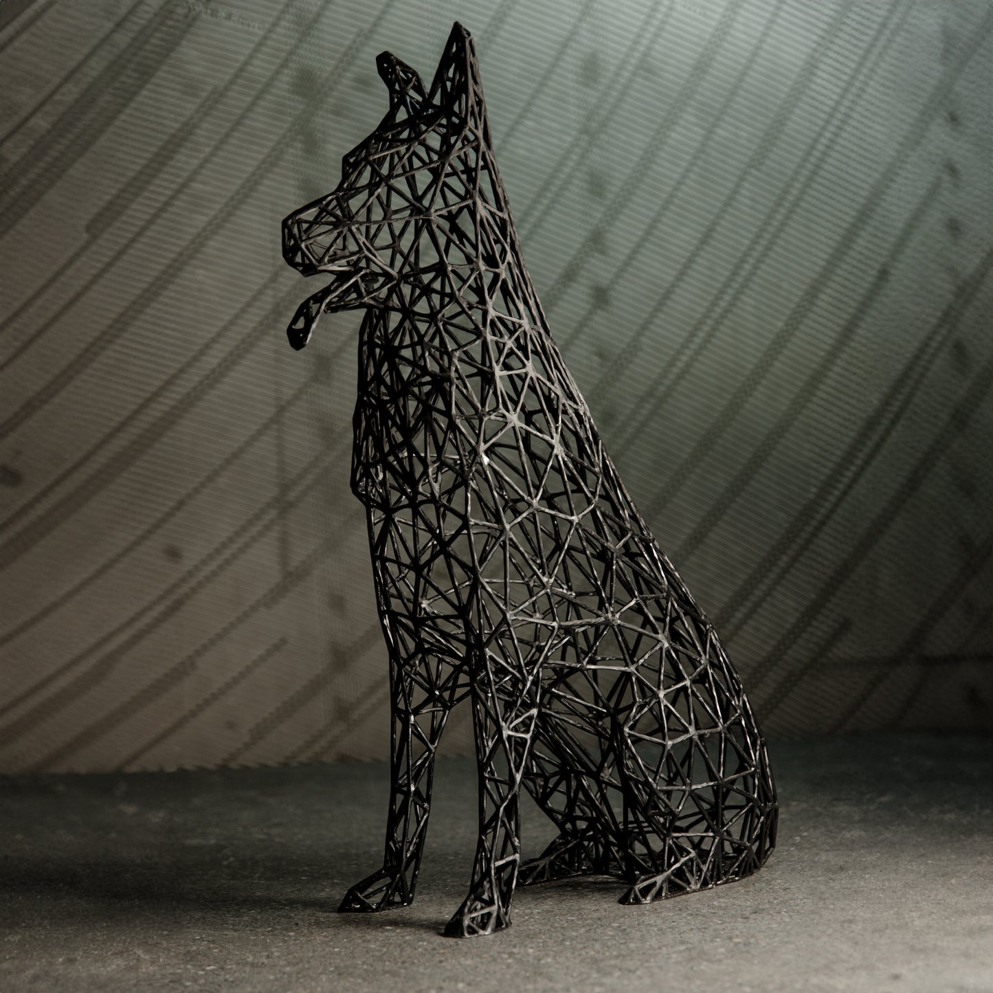 German Shephard Sculpture