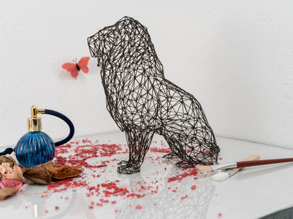 Majestic Lion Wire Art Sculpture