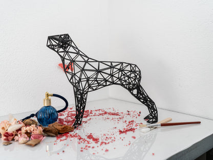 Thin Line Dog Sculpture Decor