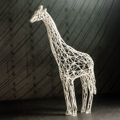 Elegante Giraffen-Drahtgitter-Skulptur