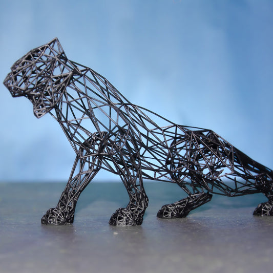 High-Precision Jaguar Sculpture