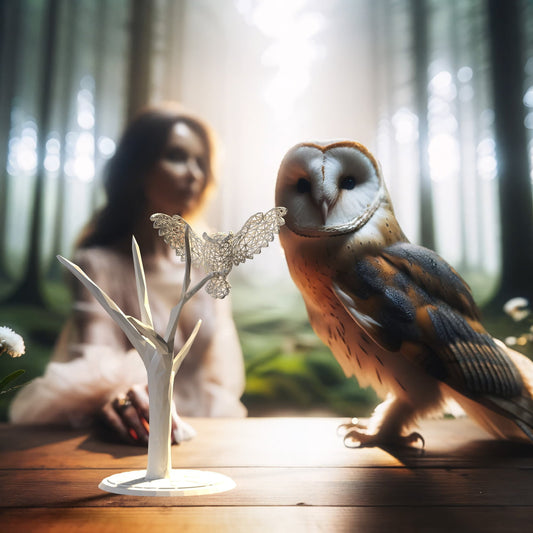 Magical Owl on Tree -  Night Table and Coffee Table Decor