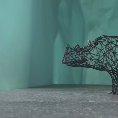 Modern Rhino Sculpture