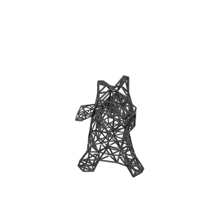 Elegant Cat Laying Decor Sculpture