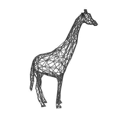 Elegant Giraffe Wireframe Sculpture