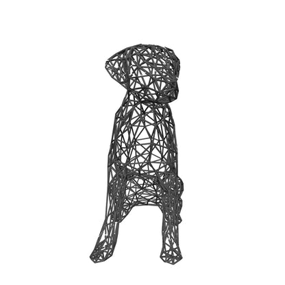 Elegant Labrador Wire Art Sculpture – Modern Decor in Black or White