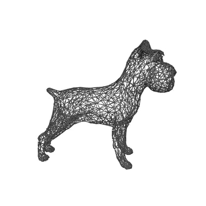 Miniature Schnauzer Wireframe Sculpture