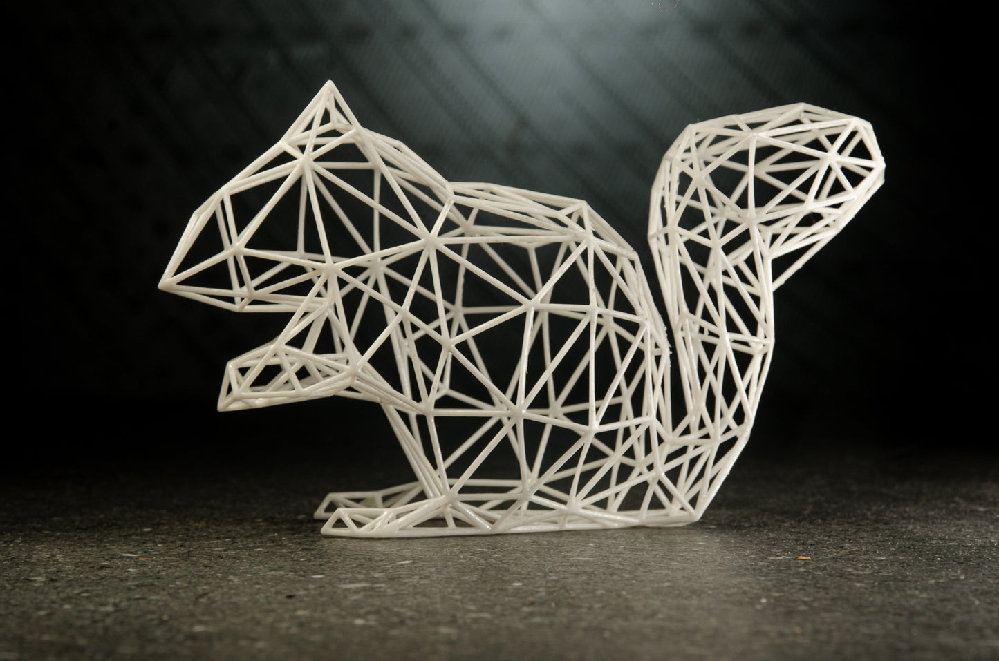 Enchanting Squirrel Wire Decor Sculpture