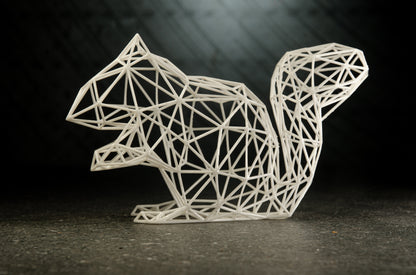 Enchanting Squirrel Wire Decor Sculpture