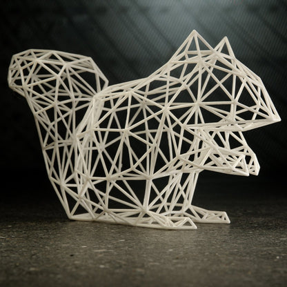 Enchanting Squirrel Wire Decor Sculpture