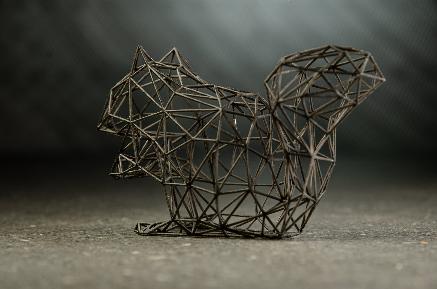 Enchanting Squirrel Wire Decor Sculpture
