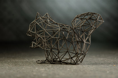 Enchanting Squirrel Wire Decor Sculpture