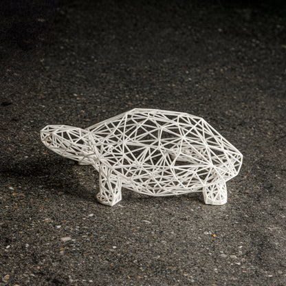 Wireframe Design Turtle Sculpture