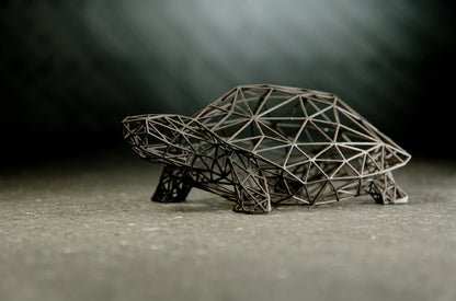 Wireframe Design Turtle Sculpture